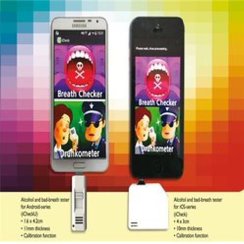 Smartphone alcohol(BAC)/kiss level(bad breath) dual tester - iCheck(for iPhones)